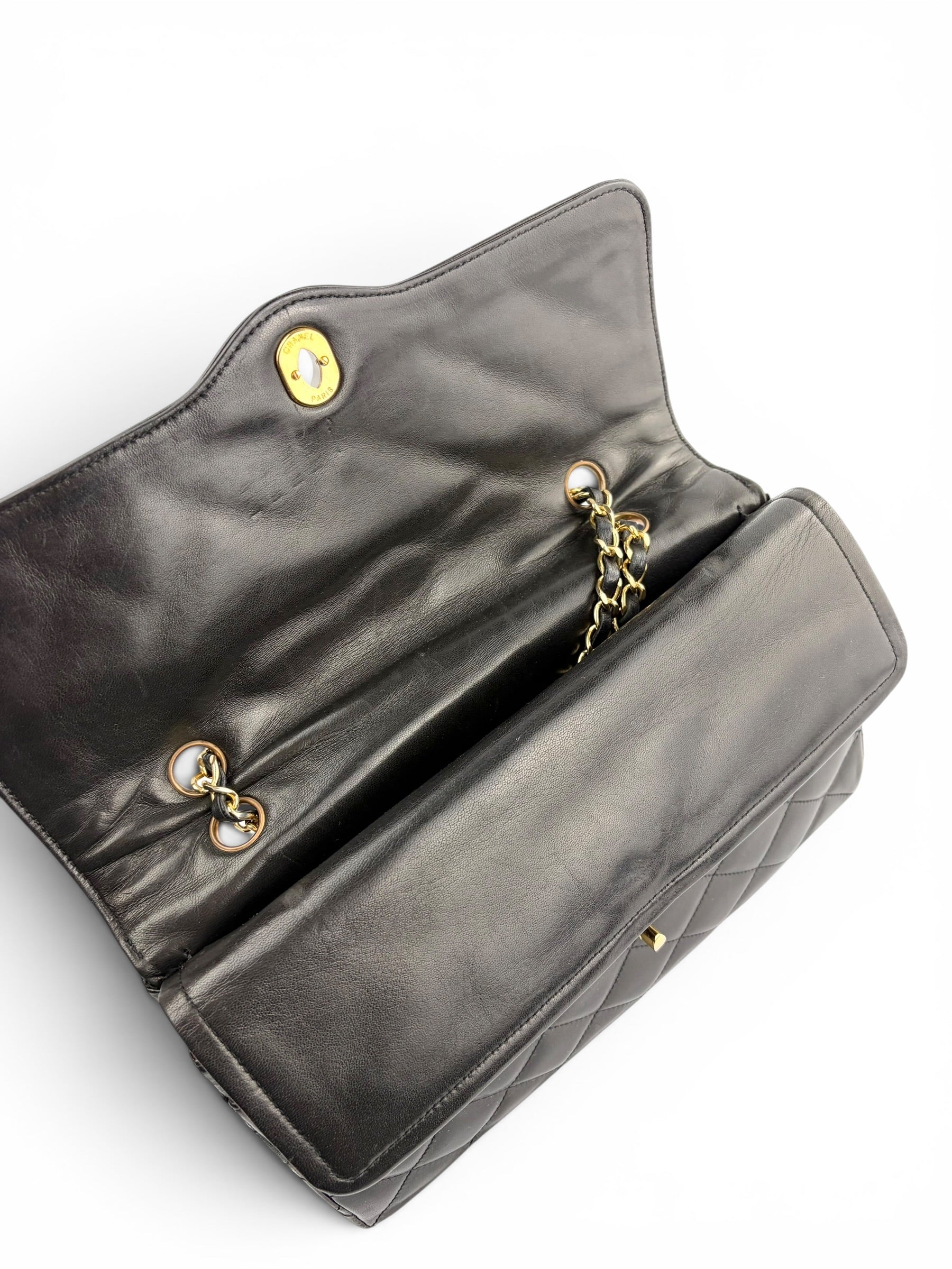 chanel-vintage-black-paris-double-flap-9