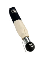 Chanel Cream & Black Umbrella (W/ Box)