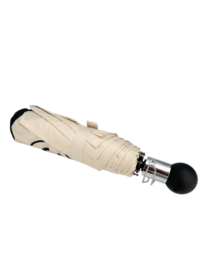 Chanel Cream & Black Umbrella (W/ Box)