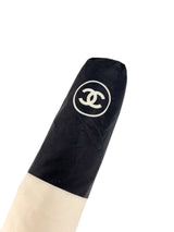 Chanel Cream & Black Umbrella (W/ Box)