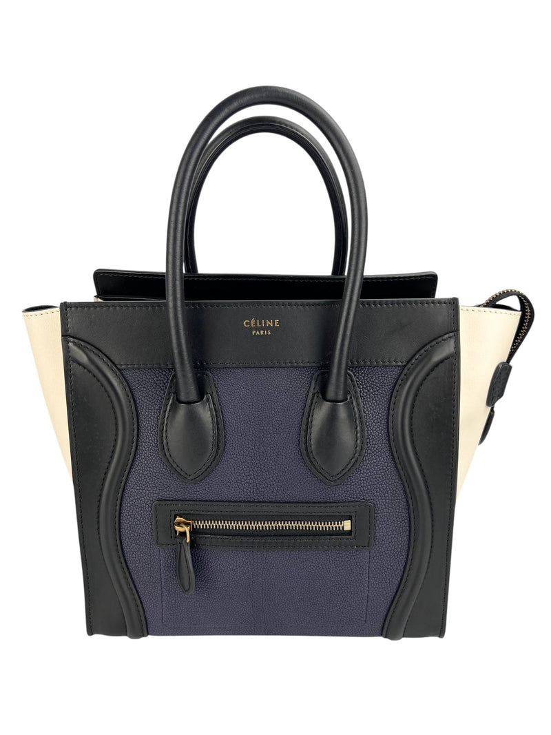 Celine Tri Color Micro Luggage Tote
