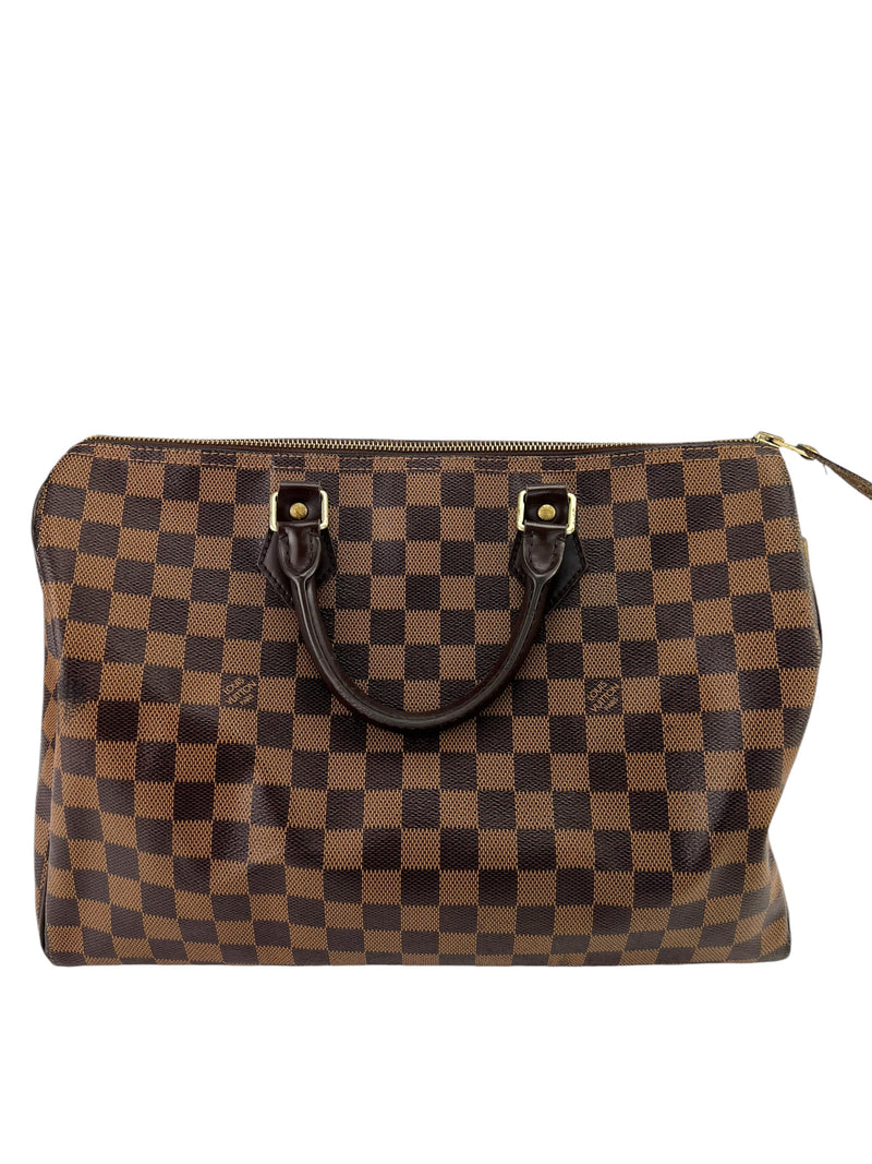Louis Vuitton 35 Damier Ebene Speedy Handbag Season 2 Consign