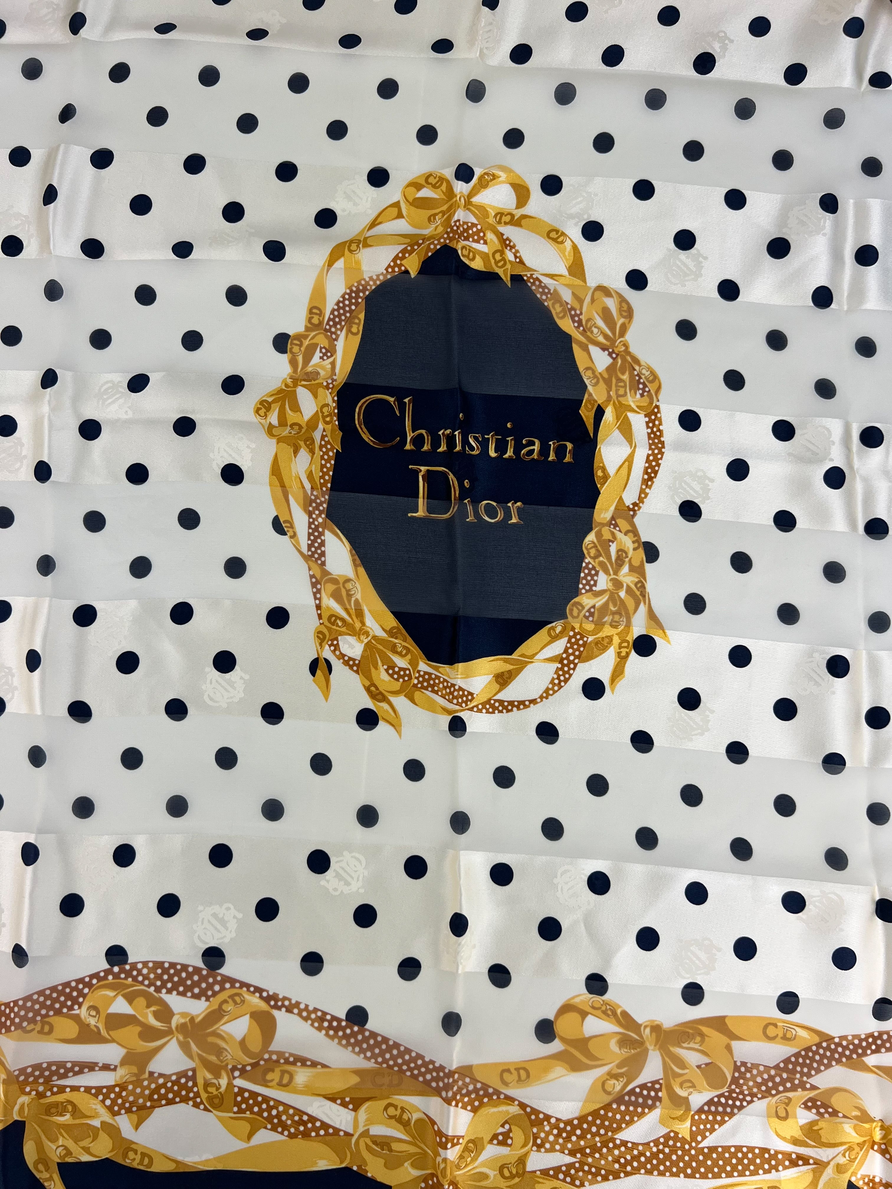 Christian Dior 100% Silk Scarf