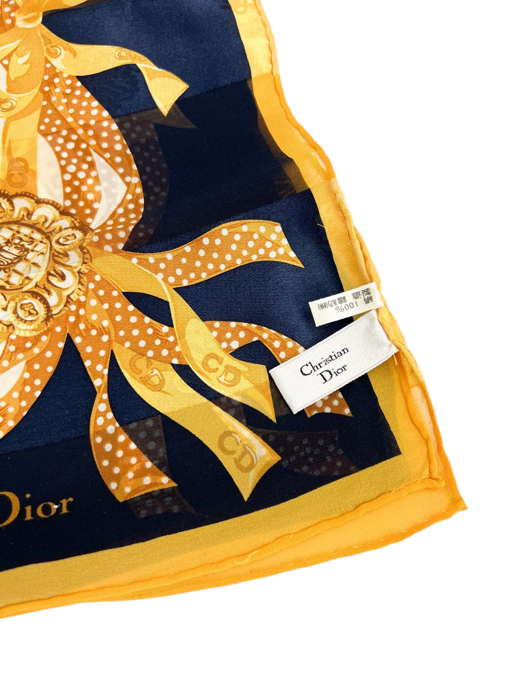Christian Dior 100% Silk Scarf
