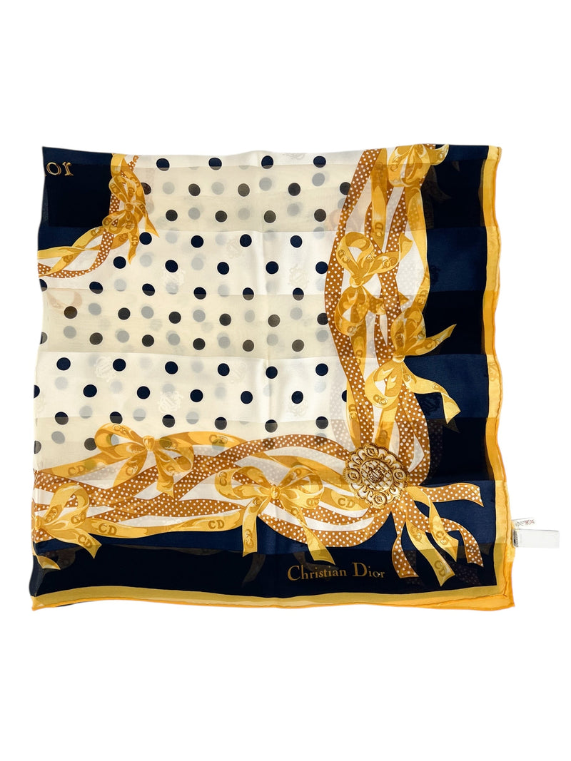 Christian Dior 100% Silk Scarf