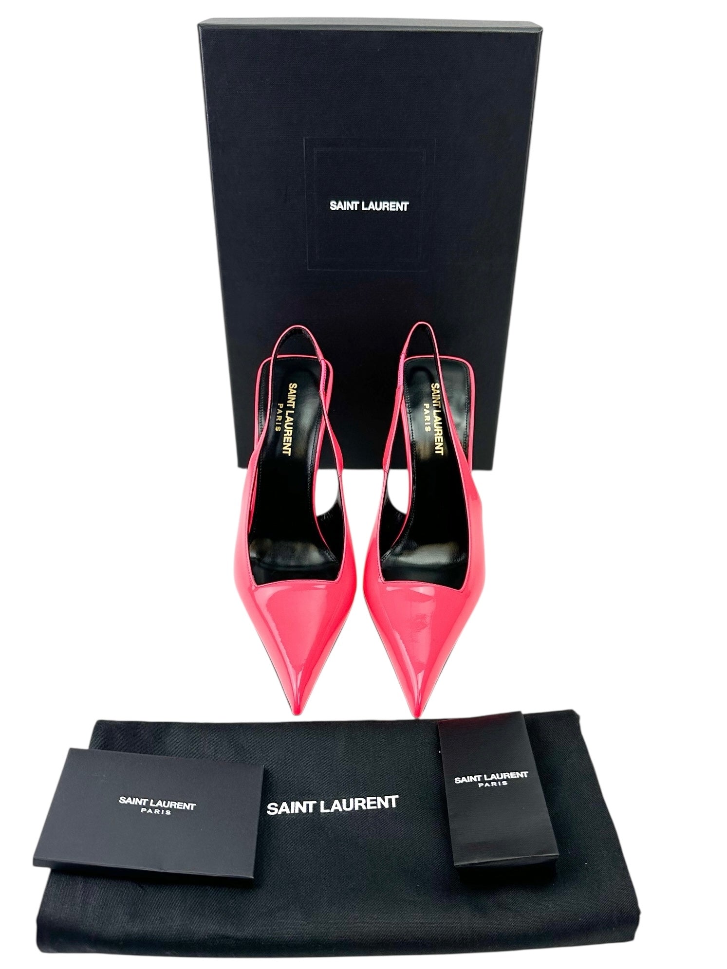 Saint Laurent Hot Pink Kiss 105 Pumps