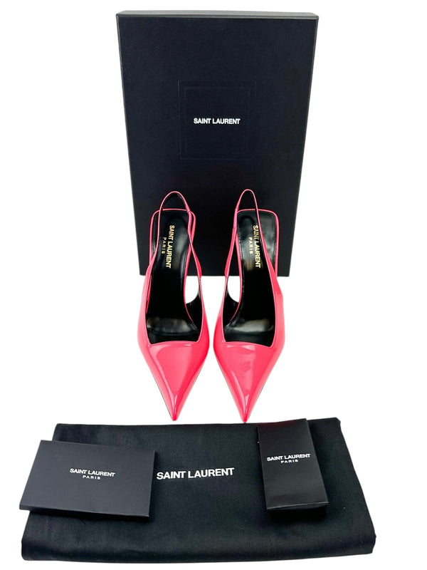 Saint Laurent Hot Pink Kiss 105 Pumps