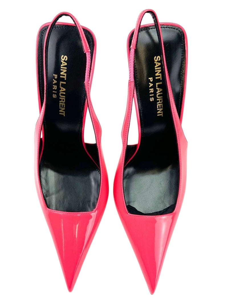 Saint Laurent Hot Pink Kiss 105 Pumps