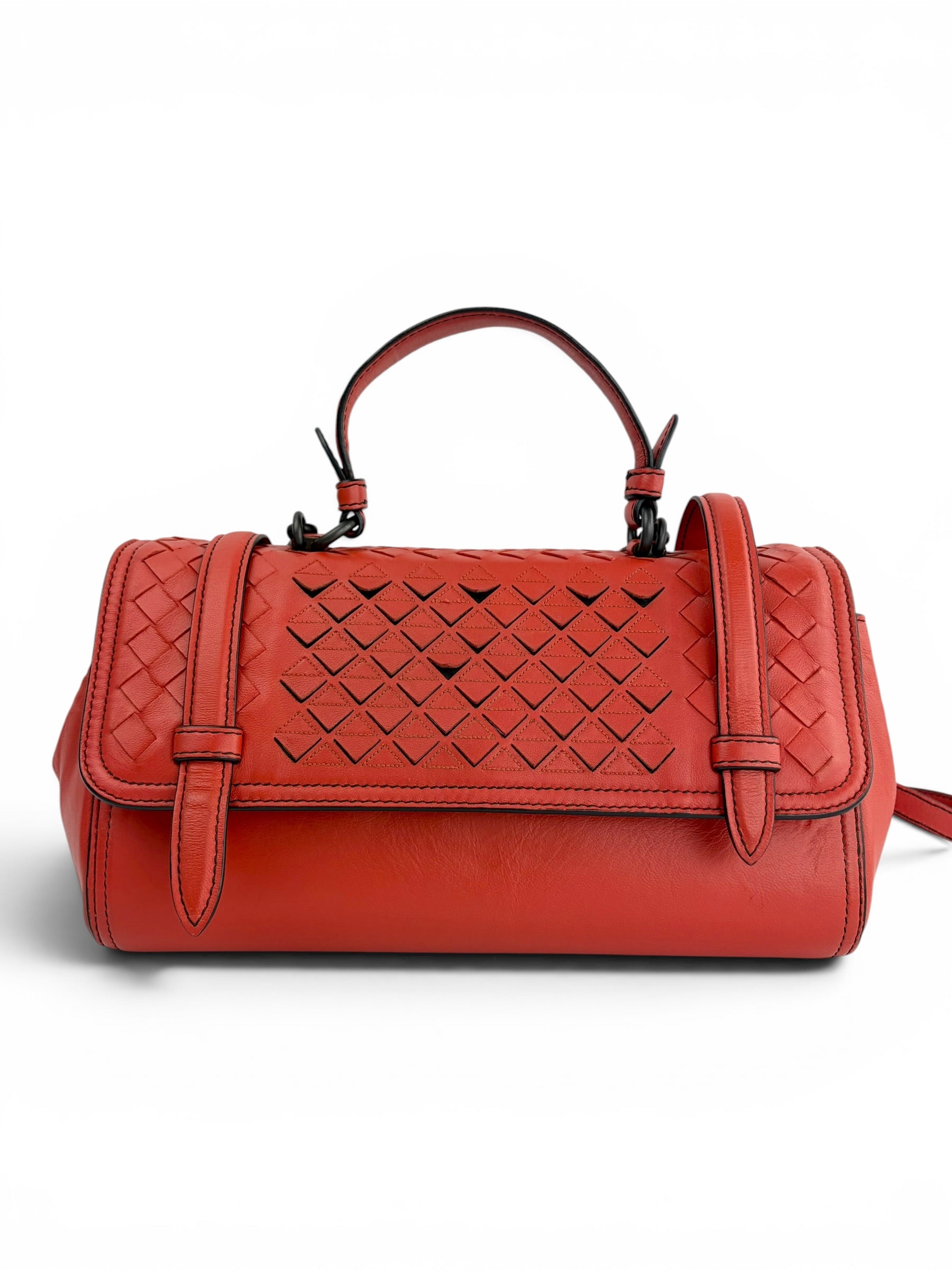 bottega-veneta-red-leather-satchel-0
