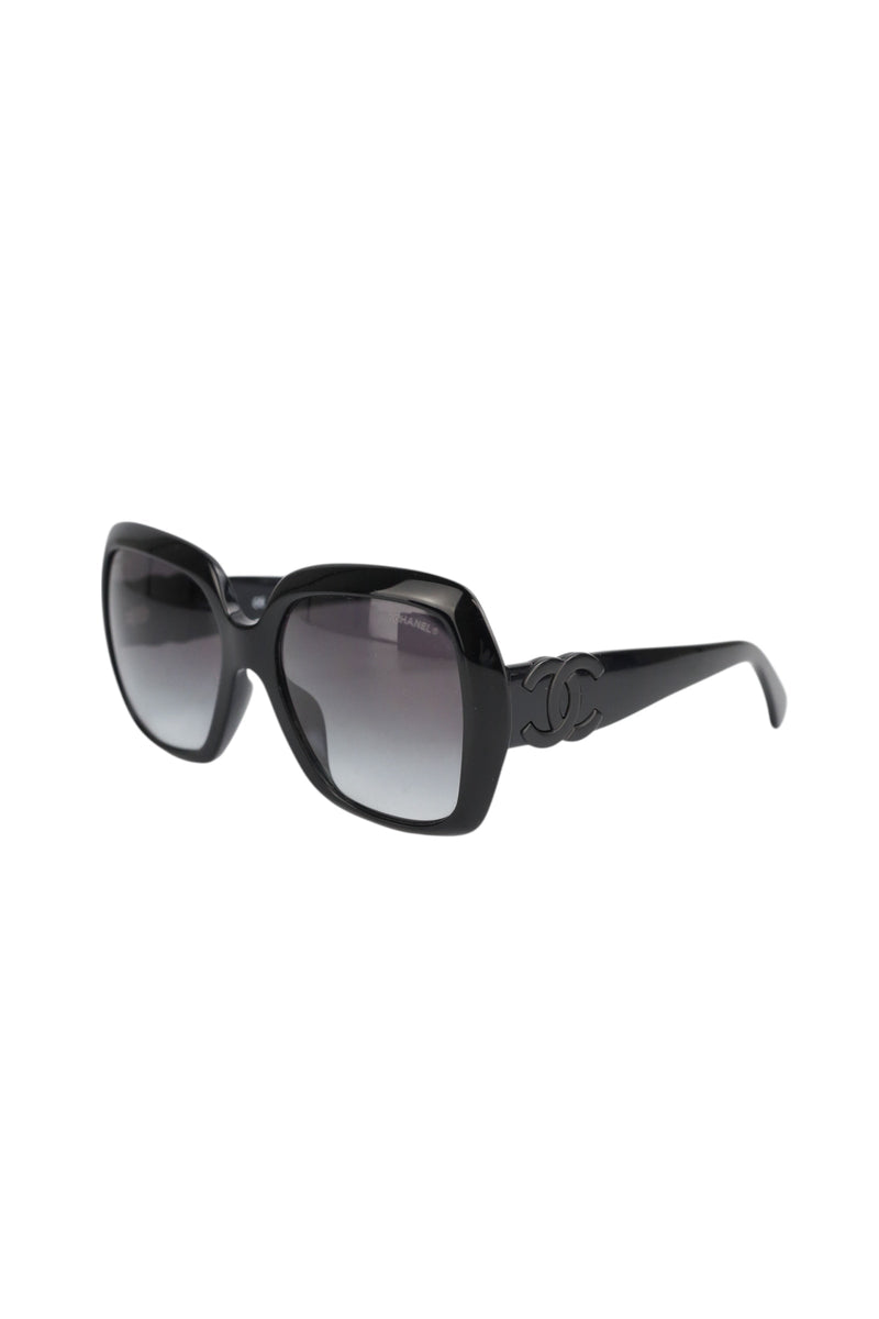 Chanel Monochromatic CC Sunglasses (FULL SET)