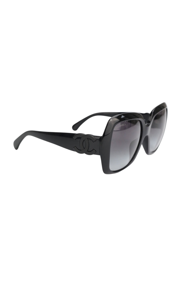 Chanel Monochromatic CC Sunglasses (FULL SET)