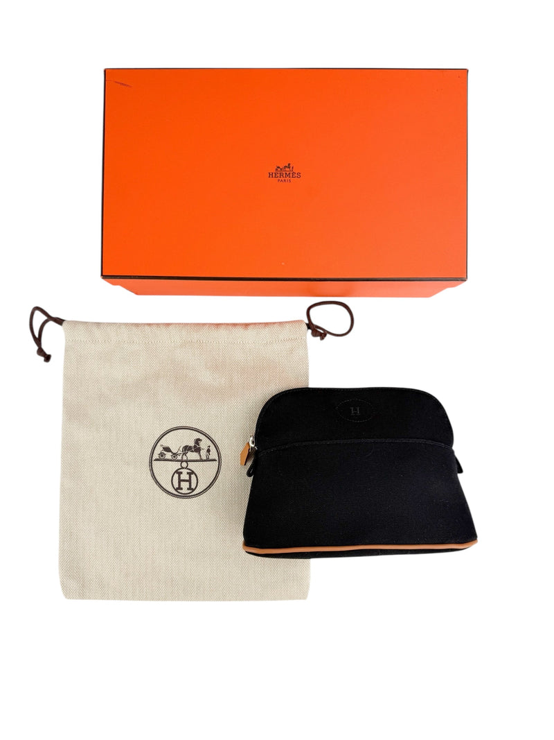 Hermes Small Black Bolide Pouch (Full Set)
