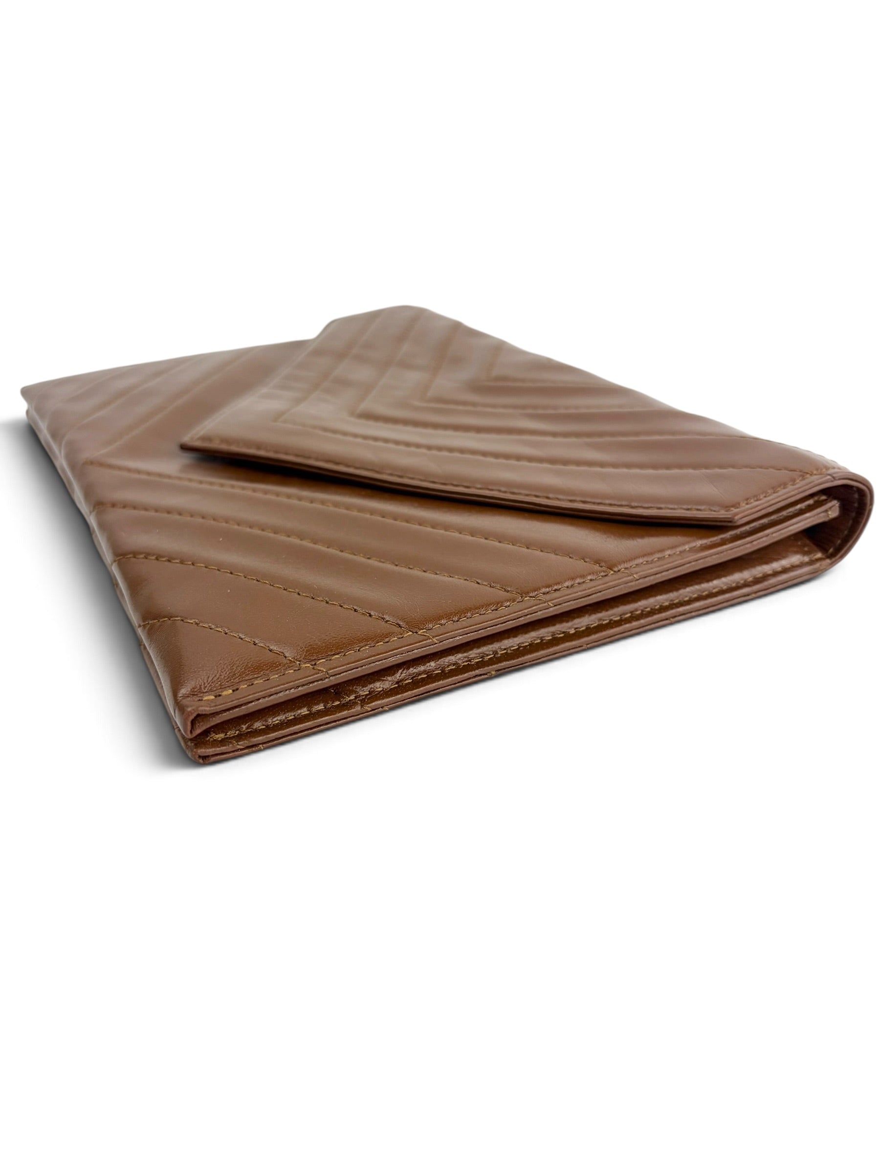 yves-saint-laurent-vintage-brown-leather-clutch-1