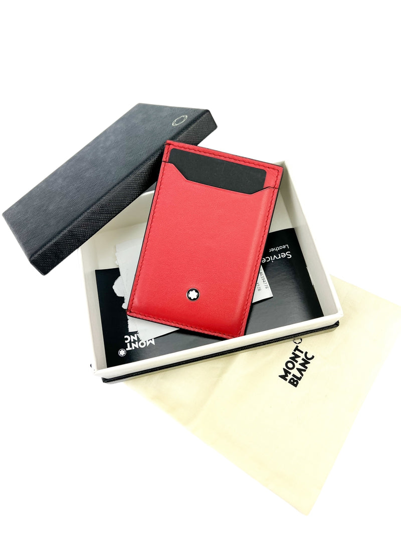 Montblanc Red Leather Cardholder (FULL SET)