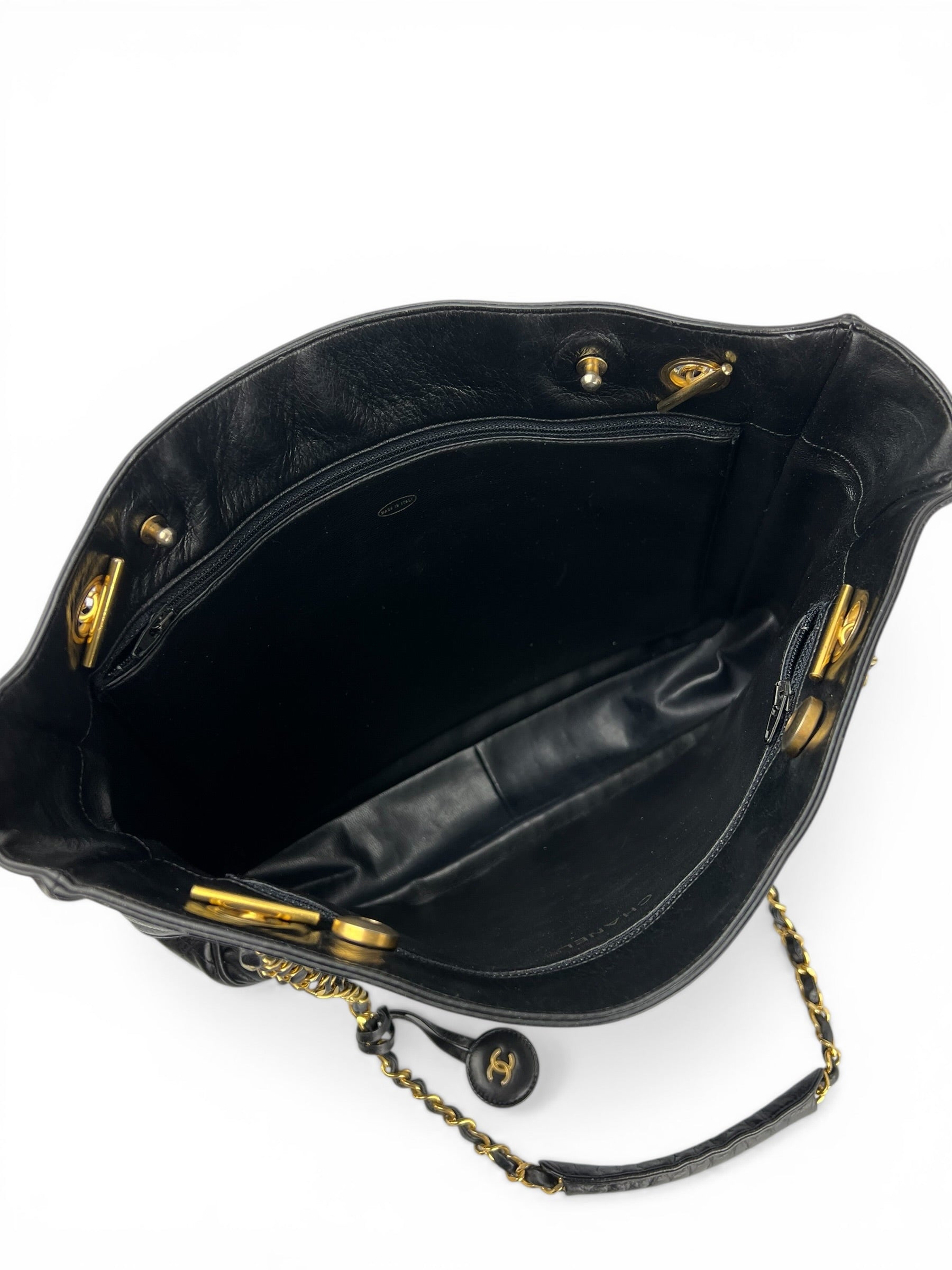 chanel-black-lambskin-vintage-24k-timeless-tote-9