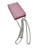 Alexander McQueen Pink Leather Embossed Phone Crossbody