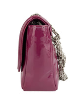 Chanel Purple Patent Leather Mademoiselle Flap Bag