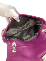 Chanel Purple Patent Leather Mademoiselle Flap Bag