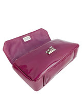 Chanel Purple Patent Leather Mademoiselle Flap Bag