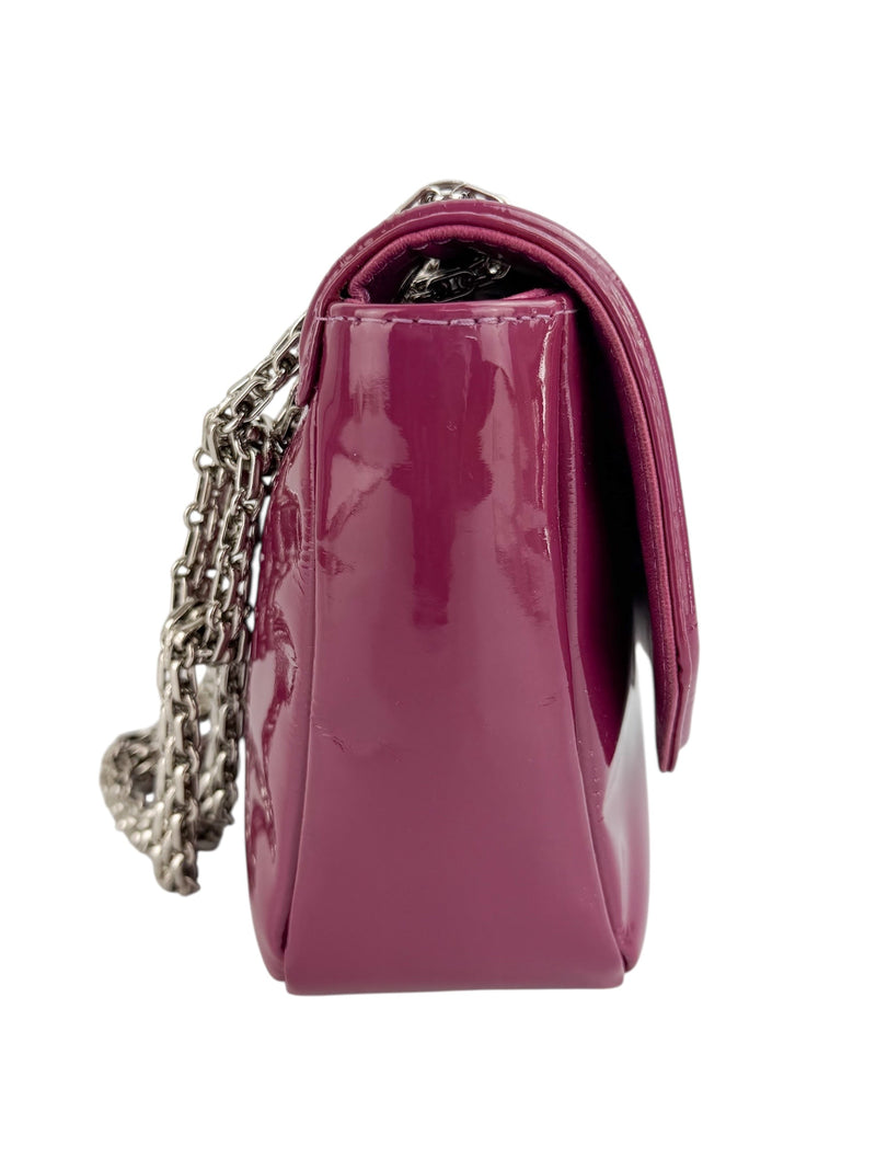 Chanel Purple Patent Leather Mademoiselle Flap Bag