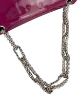 Chanel Purple Patent Leather Mademoiselle Flap Bag