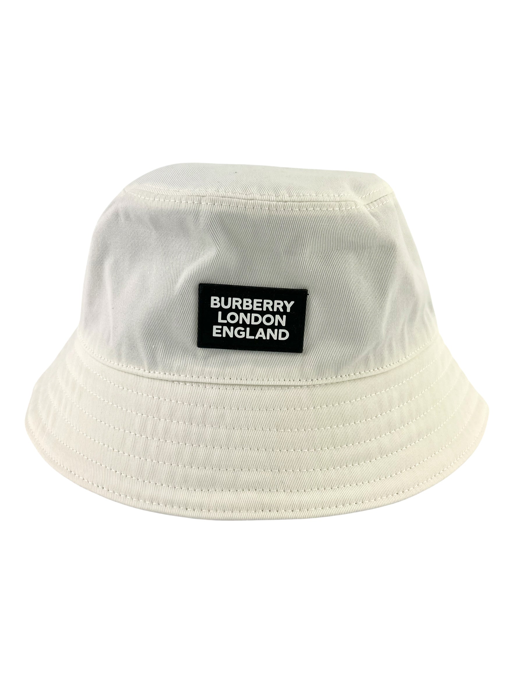 Burberry White Bucket Hat