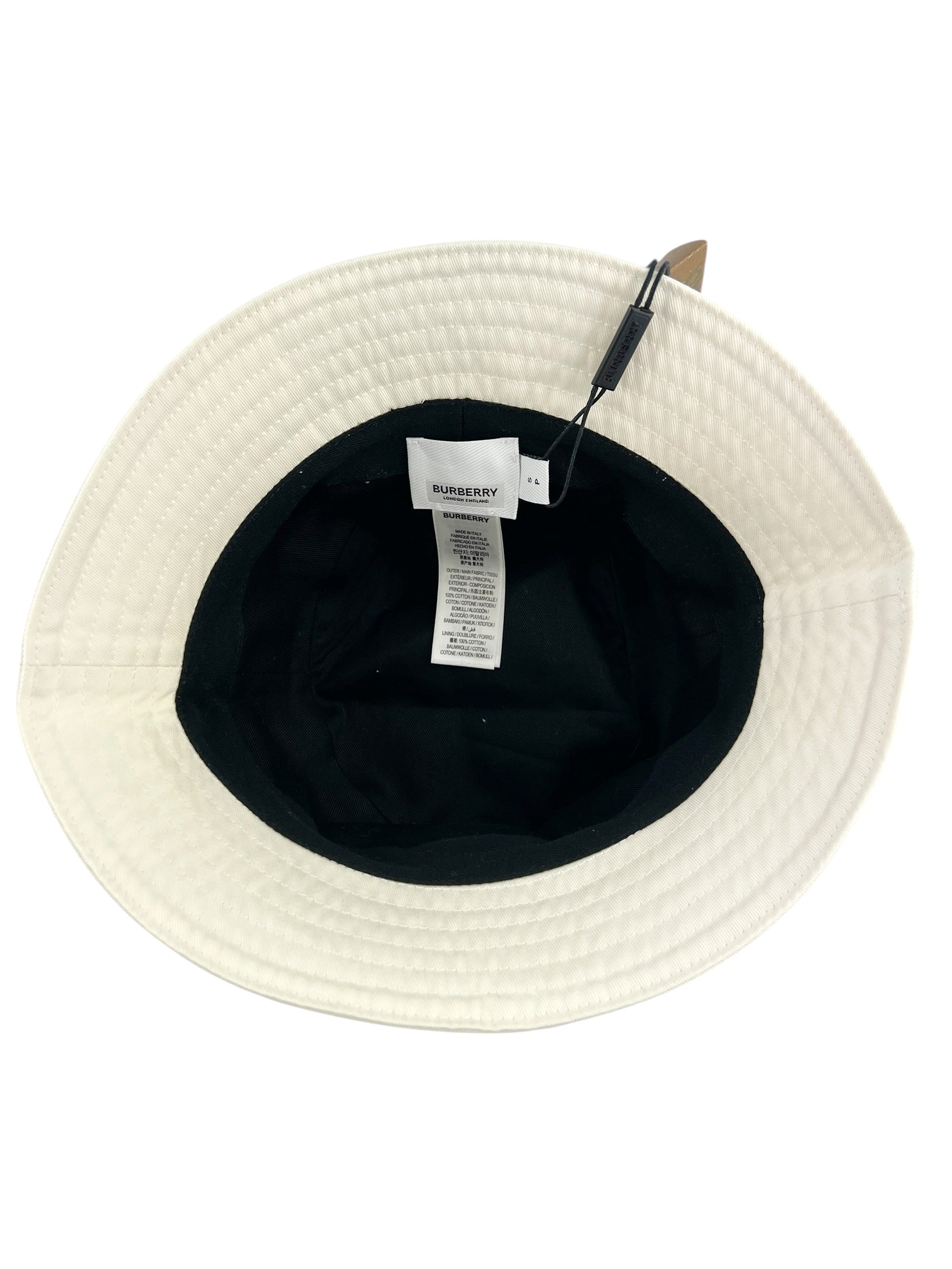 Burberry White Bucket Hat
