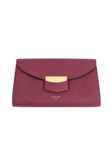 Celine Burgundy Leather Wallet