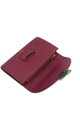 Celine Burgundy Leather Wallet