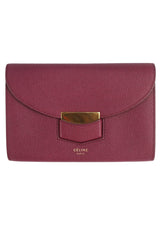 Celine Burgundy Leather Wallet