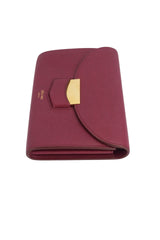 Celine Burgundy Leather Wallet