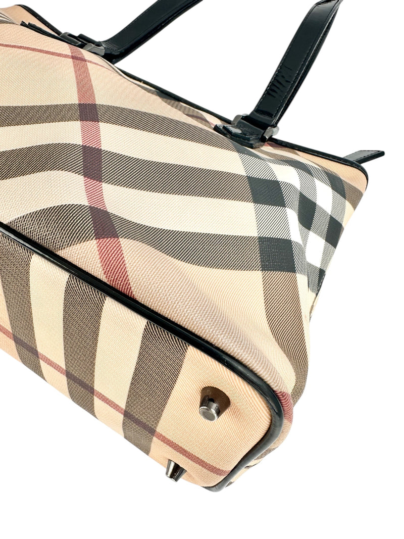 Burberry Medium Regent Tote Nova Check Canvas