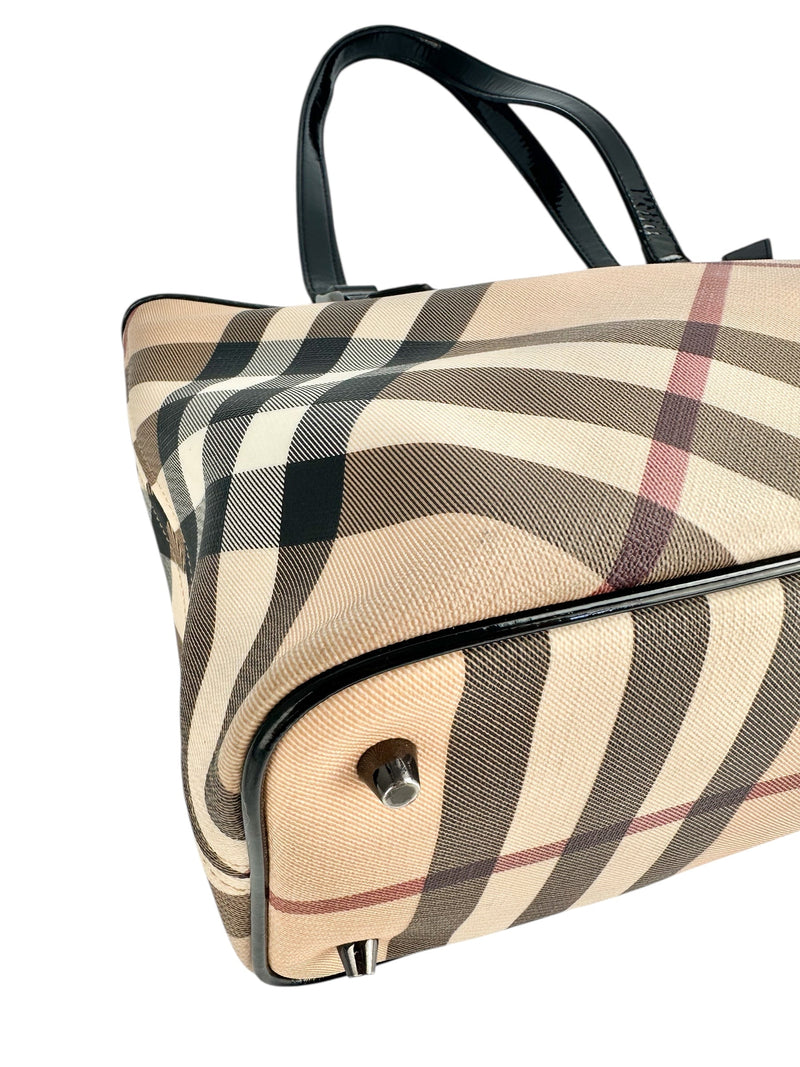 Burberry Medium Regent Tote Nova Check Canvas