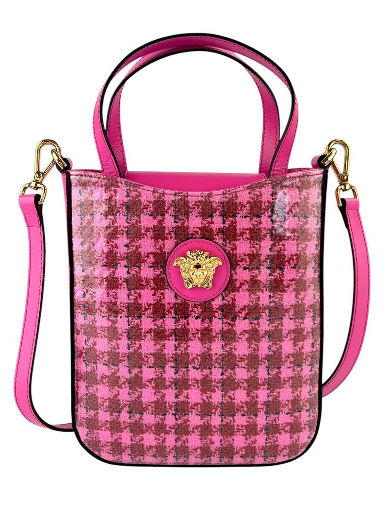 Versace Medusa Pink Top Handle W/ Strap