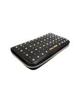Miu Miu Black Studded Full Zip Wallet