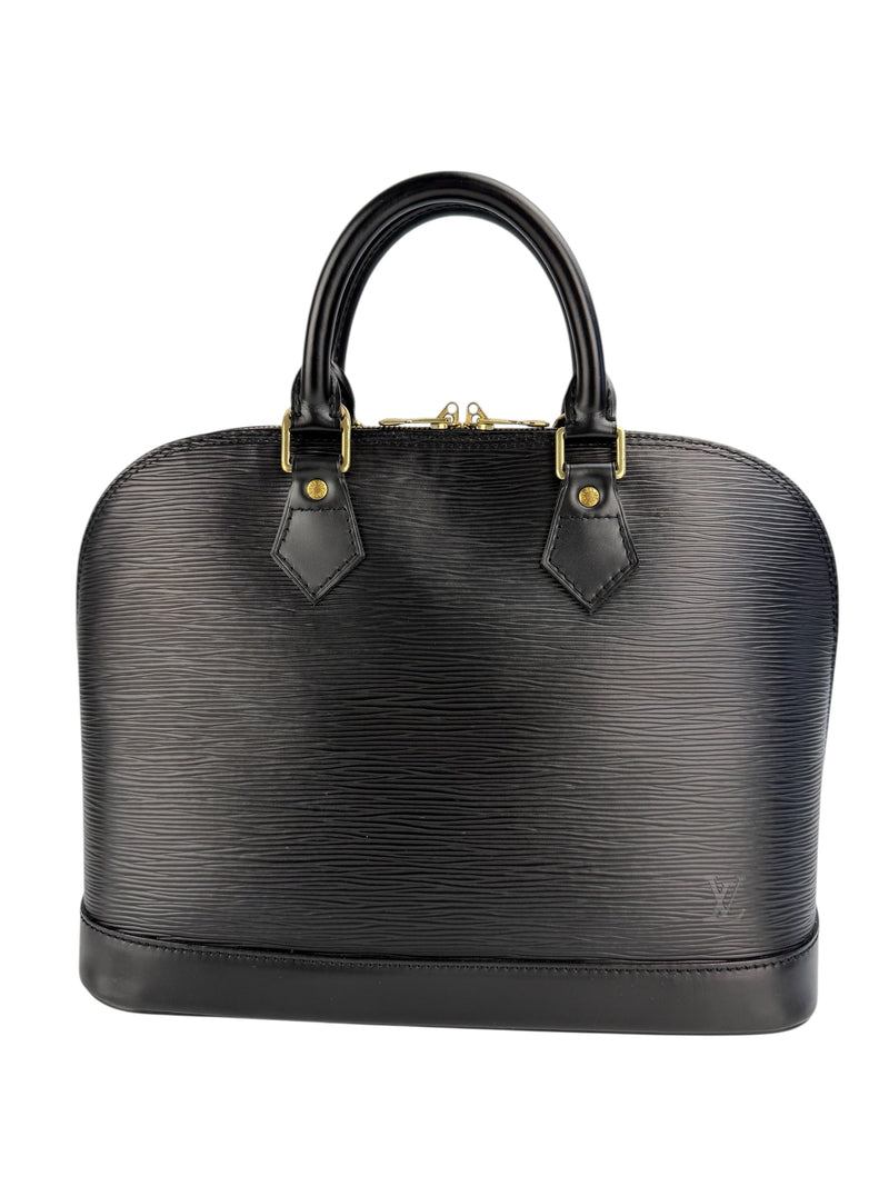 Louis Vuitton Black Epi Alma PM w/ Lock