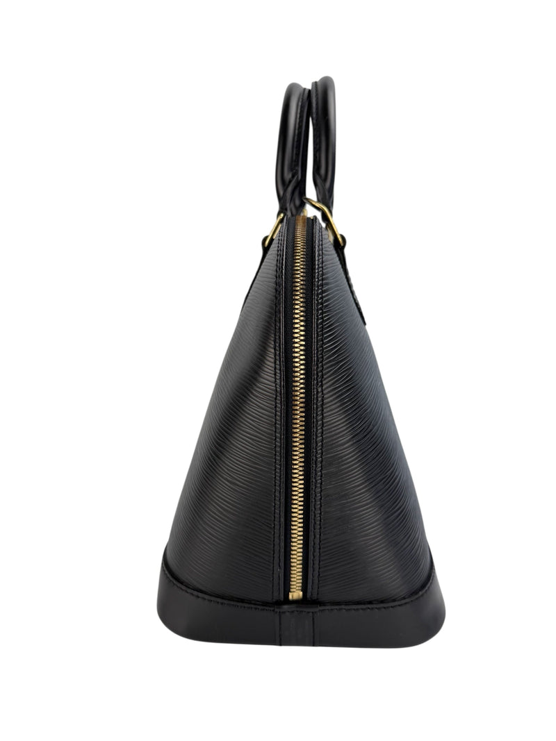 Louis Vuitton Black Epi Alma PM w/ Lock