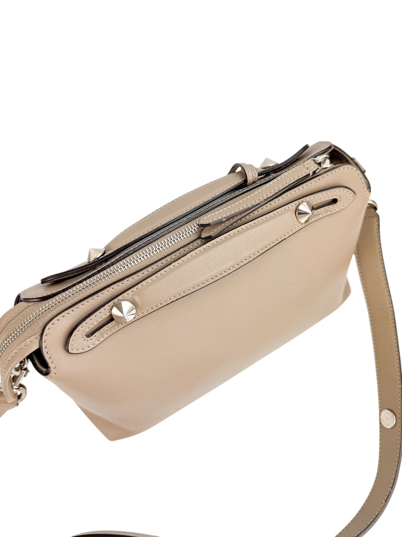 Fendi Gray Leather By The Way Crossbody Medium