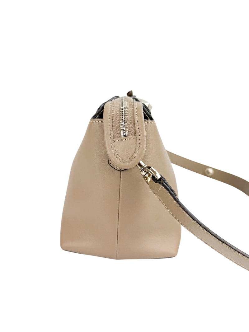 Fendi Gray Leather By The Way Crossbody Medium