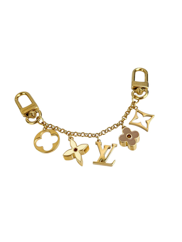 Louis Vuitton Chain de Fleur Gold Bag Charm