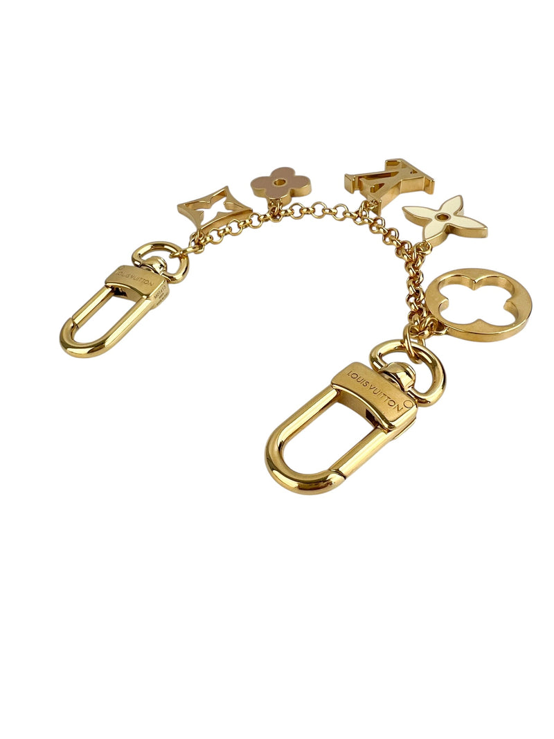 Louis Vuitton Chain de Fleur Gold Bag Charm
