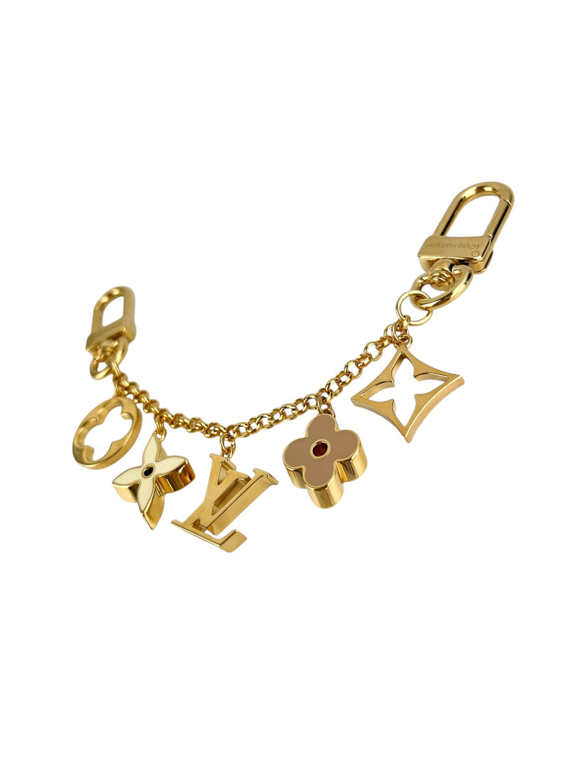 Louis Vuitton Chain de Fleur Gold Bag Charm
