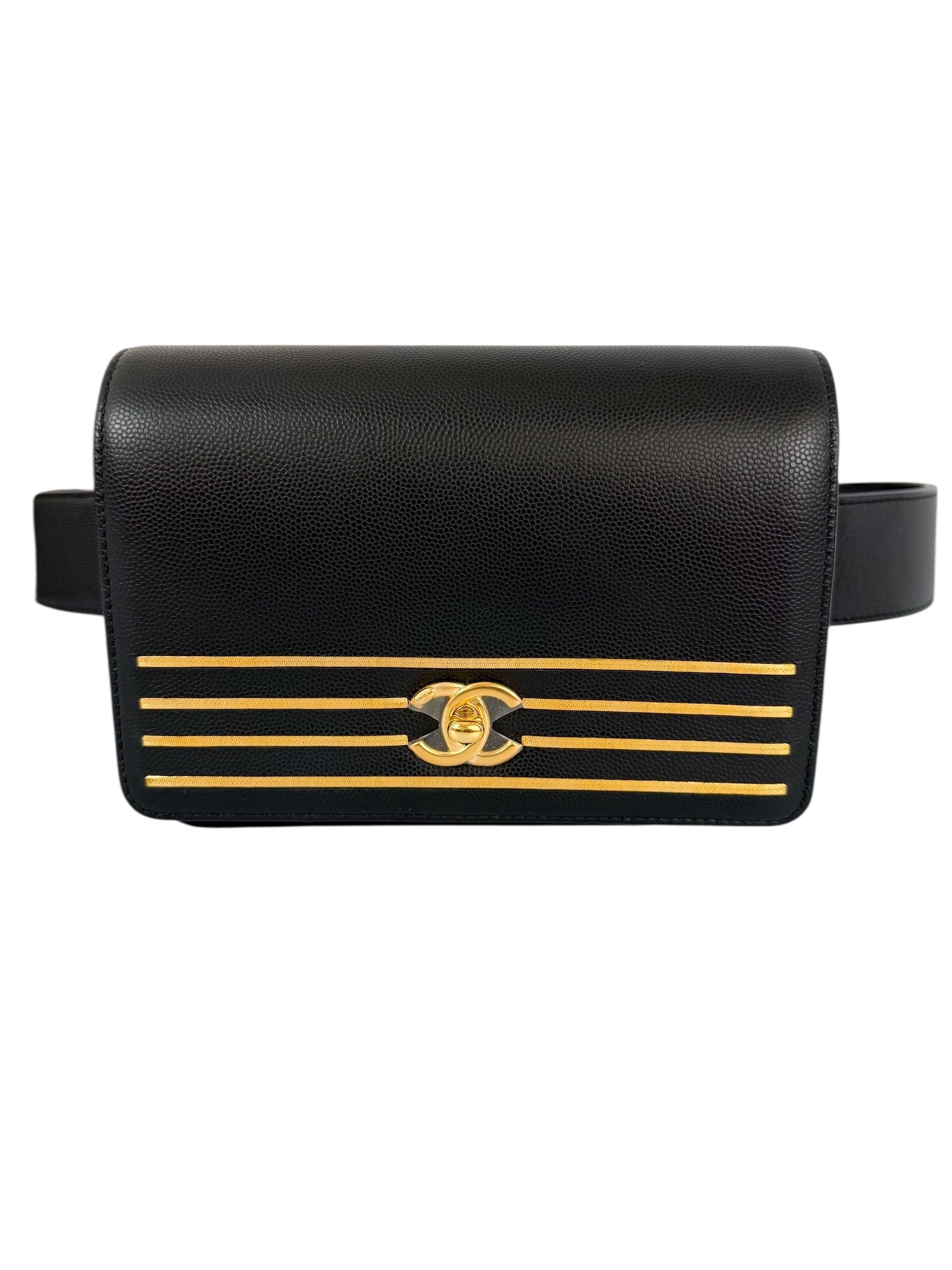 chanel-captain-black-caviar-belt-bag-5