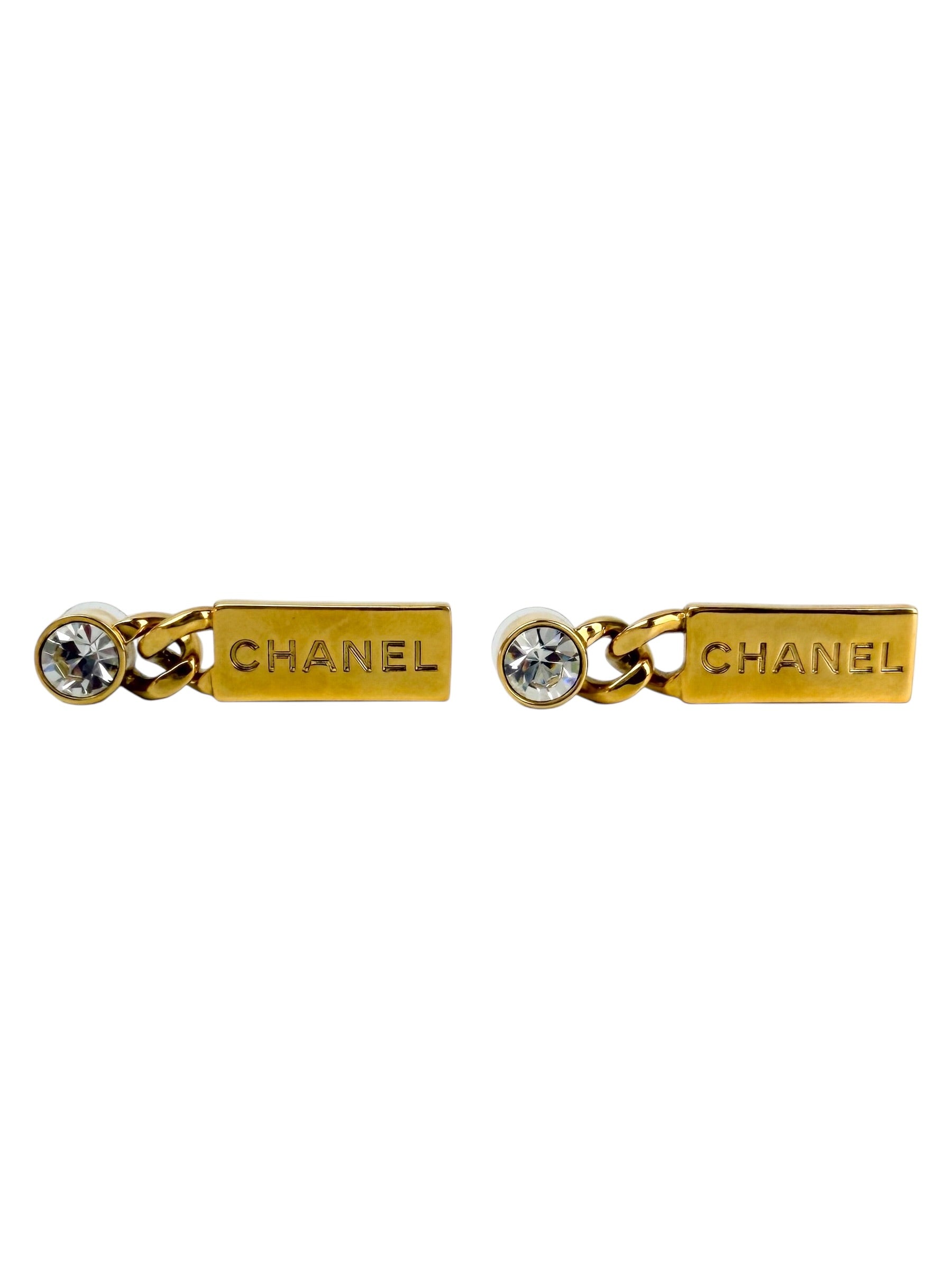 chanel-gold-tone-metal-and-crystal-tag-drop-earrings---0