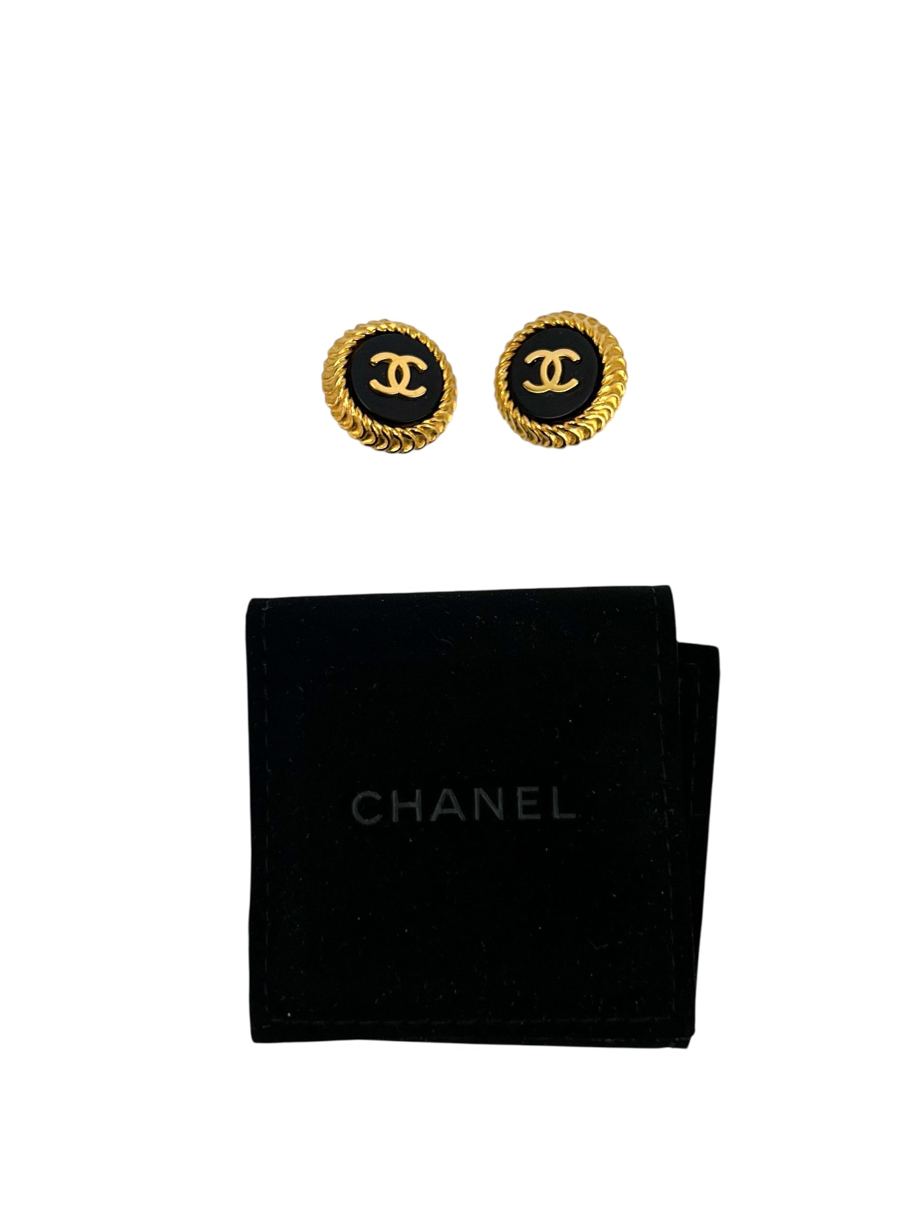 chanel-black-and-gold-button-clip-on-s---7