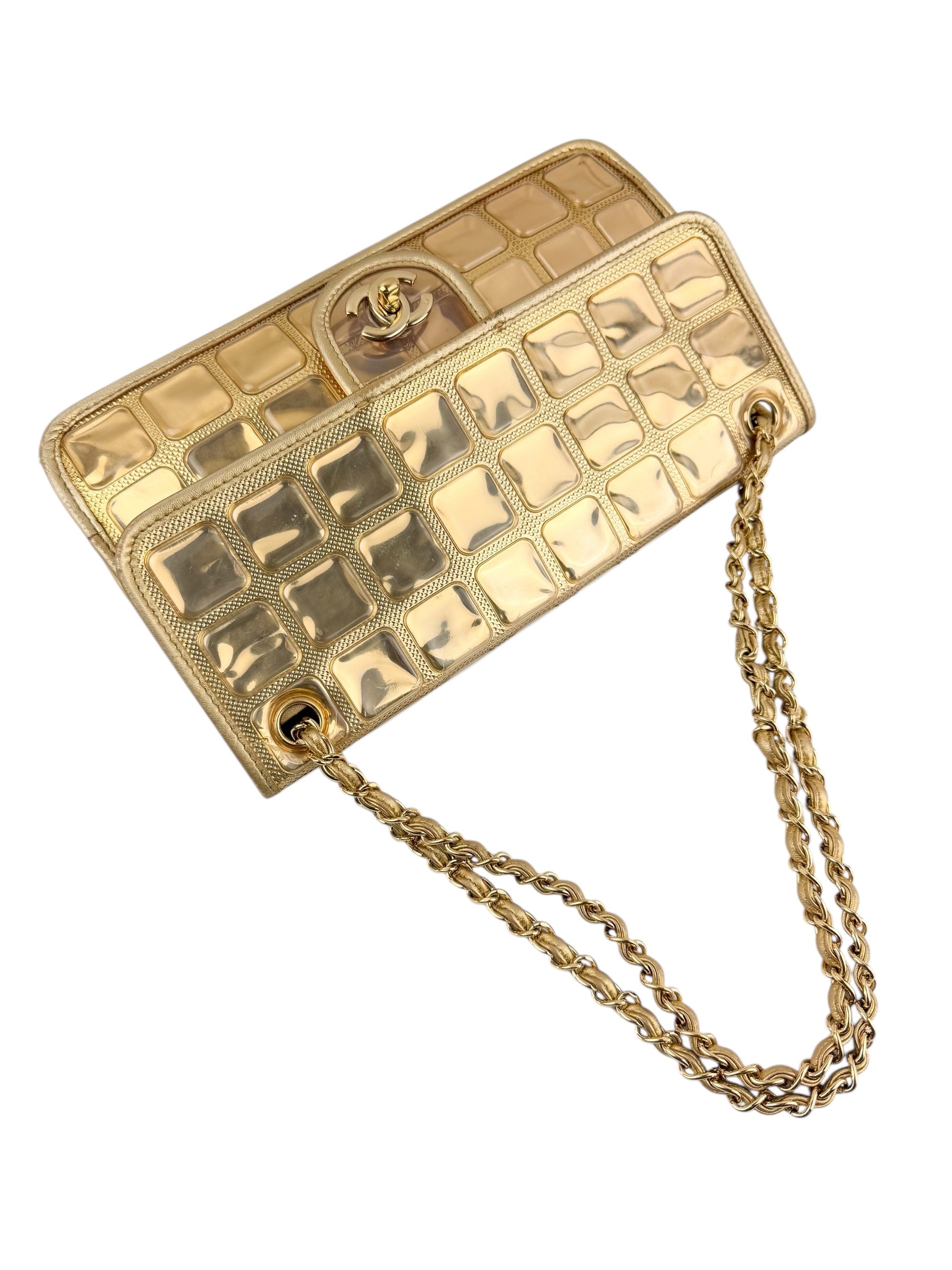 Chanel Ice Cube Flap Bag Quilted Vinyl