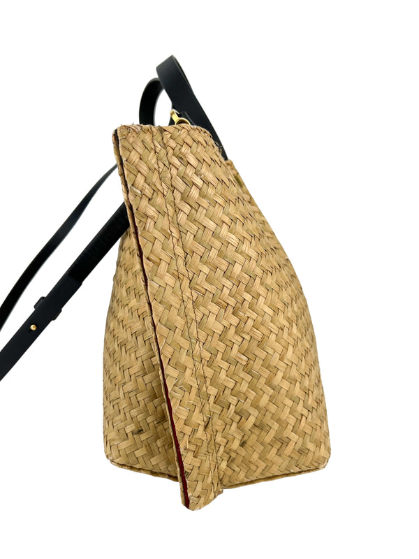 Valentino Raffia Tote W/ Strap & Pouch