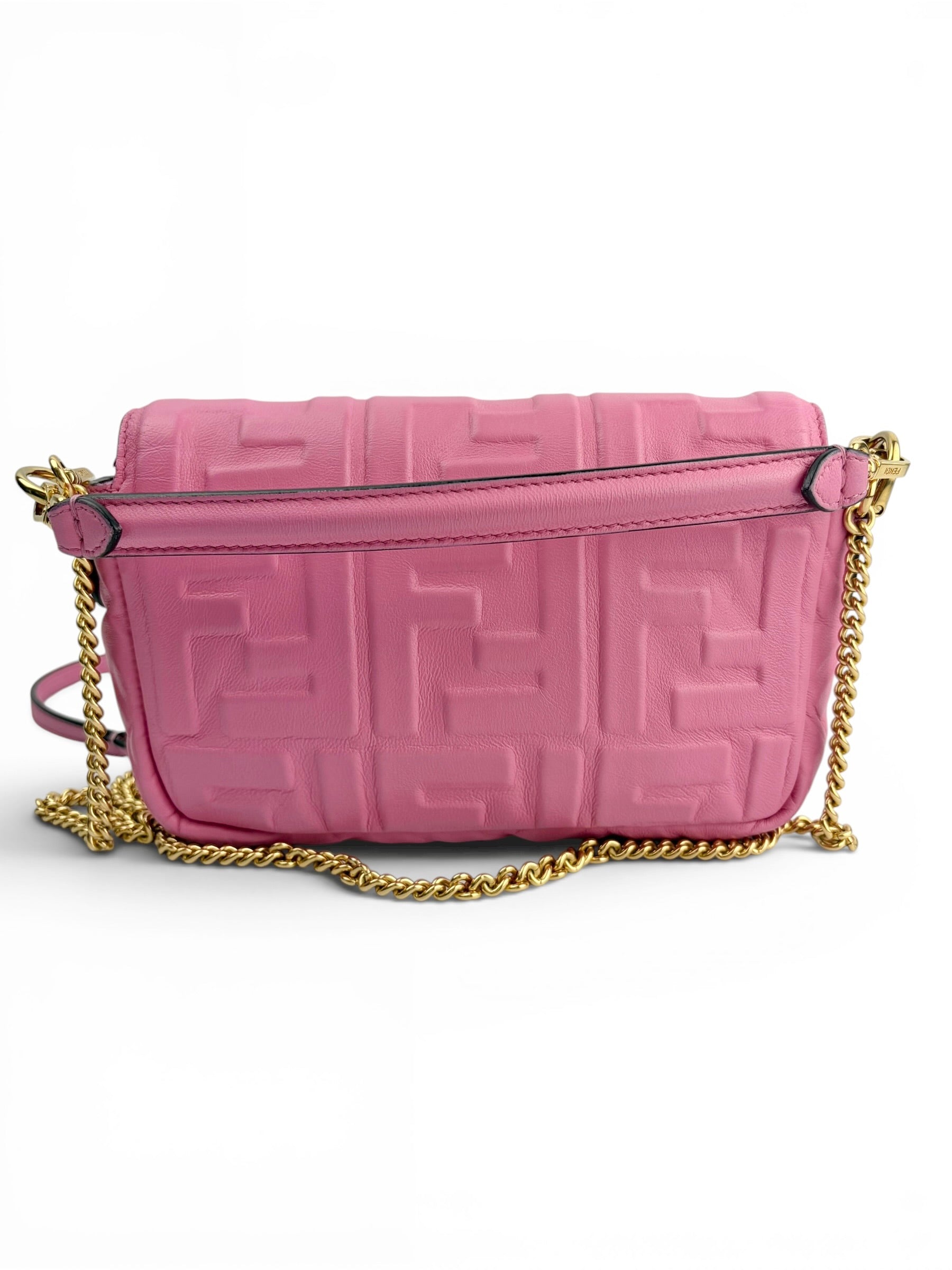 fendi-pink-leather-ff-embossed-mini-baguette-1
