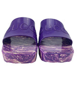 Gucci Purple Rubber Slides