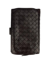 Bottega Veneta Brown Intrecciato Compact Wallet